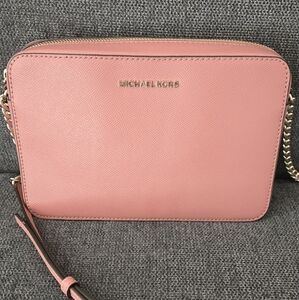 Michael Kors Set Large Saffiano Leather Crossbody Bag